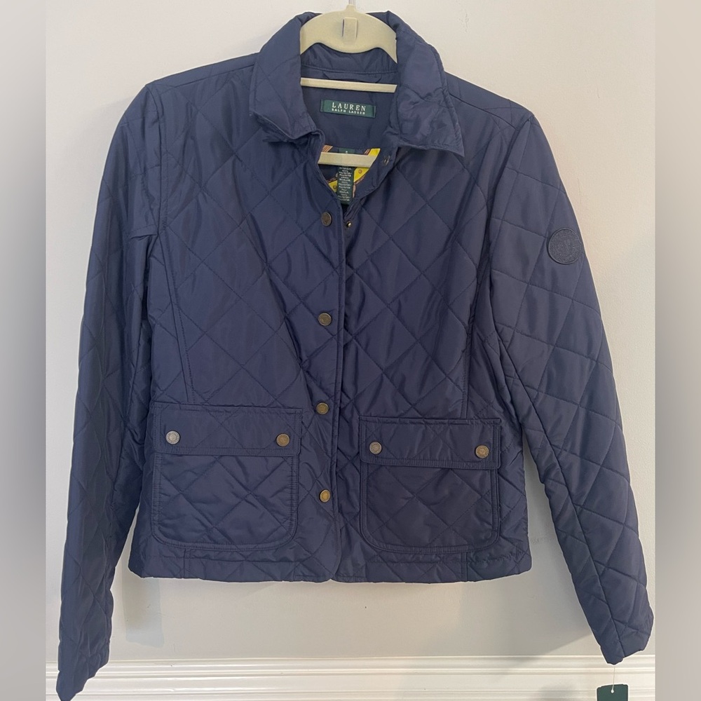 Ralph Lauren Quilted Navy Blue Jacket